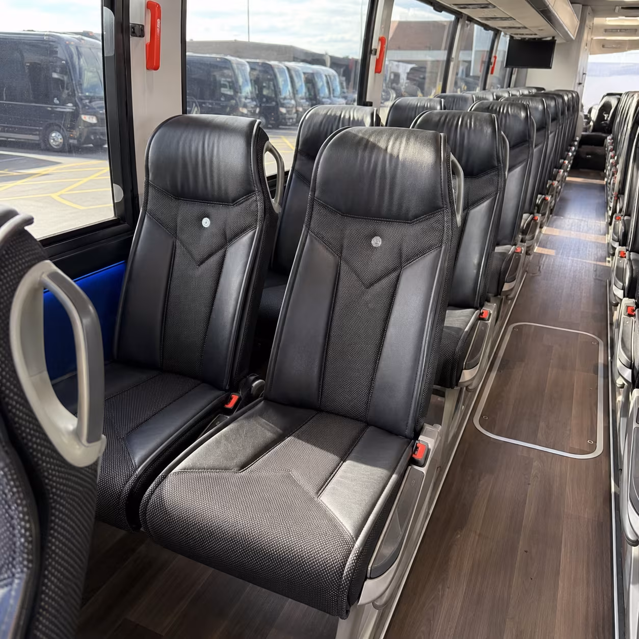 hialeah charter bus rental interior